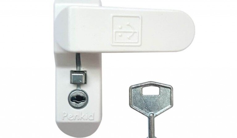 Замок Baby Safe Lock белый с рычагом