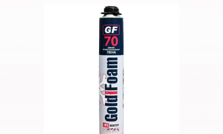 Пена монтажная профессиональная GoldiFoam 70L зима